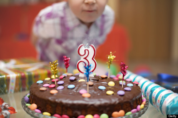 third birthday cake