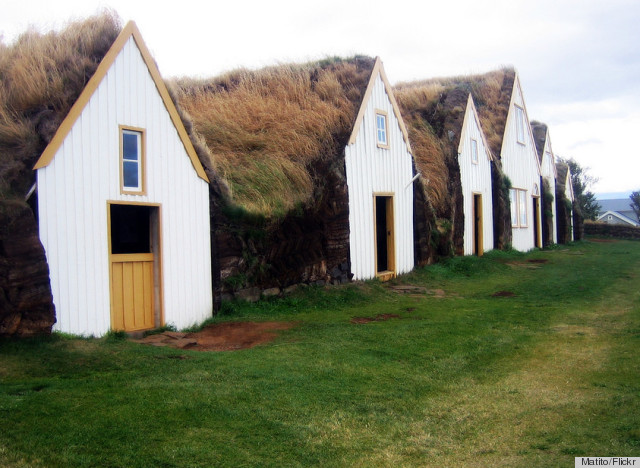 Resulta ng larawan para sa Earth Sheltering Houses or Turf Houses , Iceland