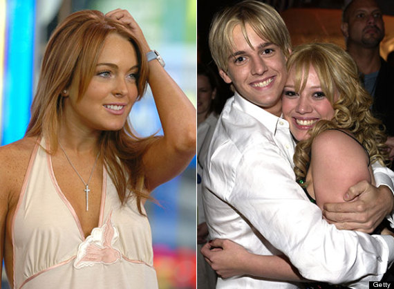 lindsay lohan aaron carter hilary duff