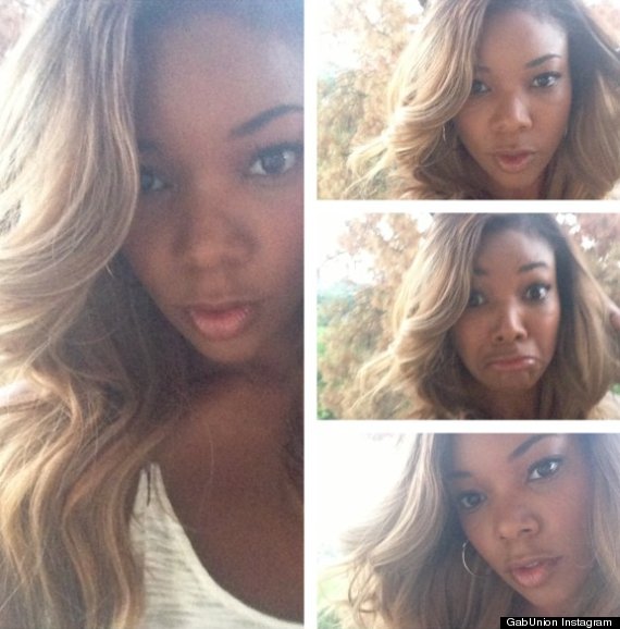 gabrielle union blonde hair