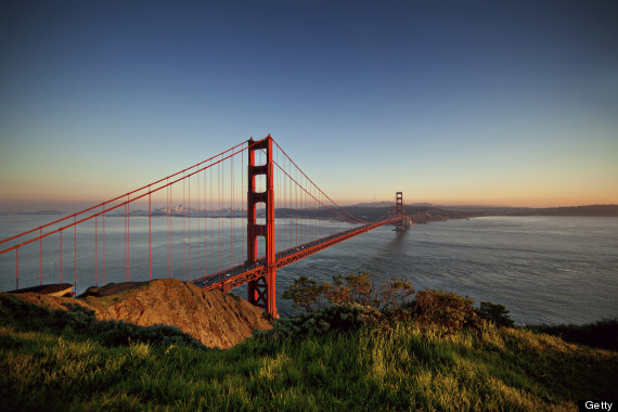 golden gate bridge sunset