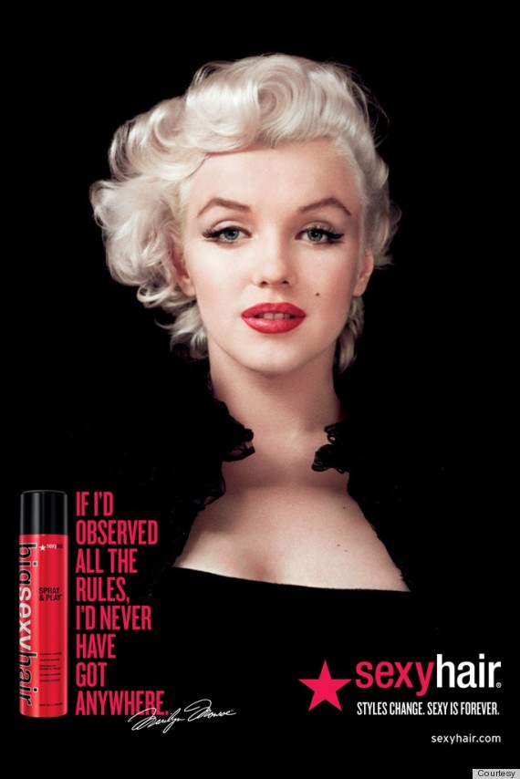 marilyn monroe sexy hair ads