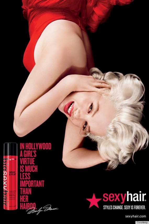 marilyn monroe sexy hair ads