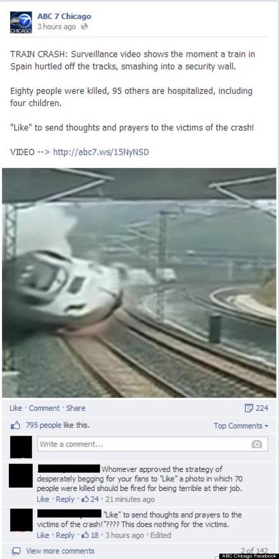 abc chicago facebook post spain train crash