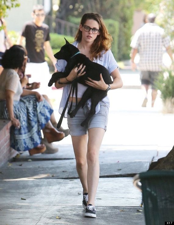 Kristen Stewart Brings Puppy To Lunch | HuffPost Entertainment