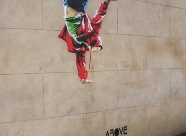 above street art