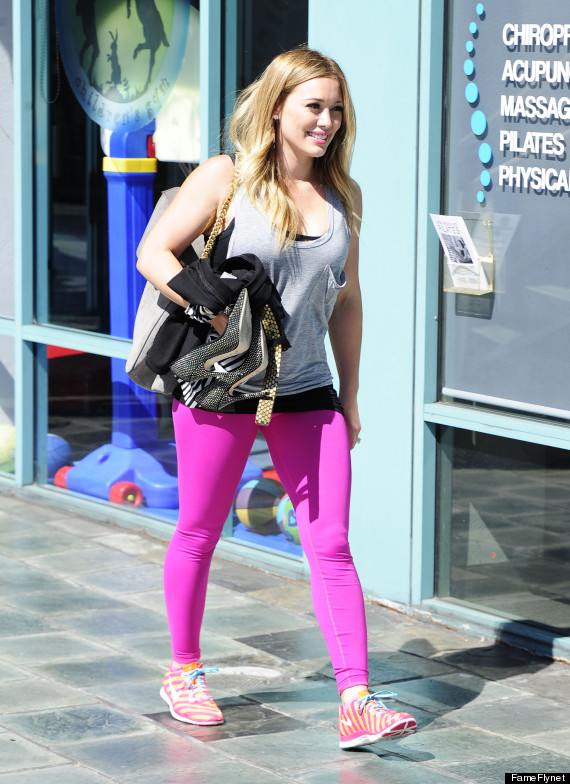 hilary duff work out