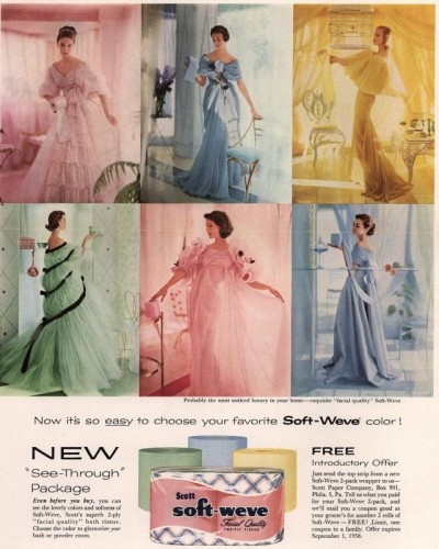 Colored Toilet Paper Matched Dresses In The 1950s, Now ...