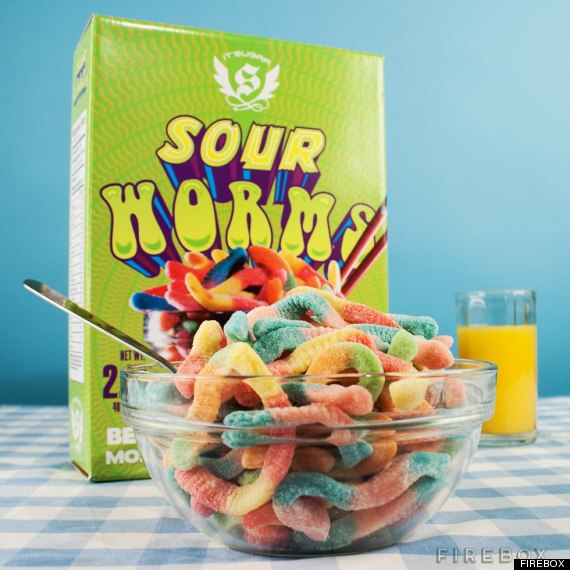 sour worms cereal