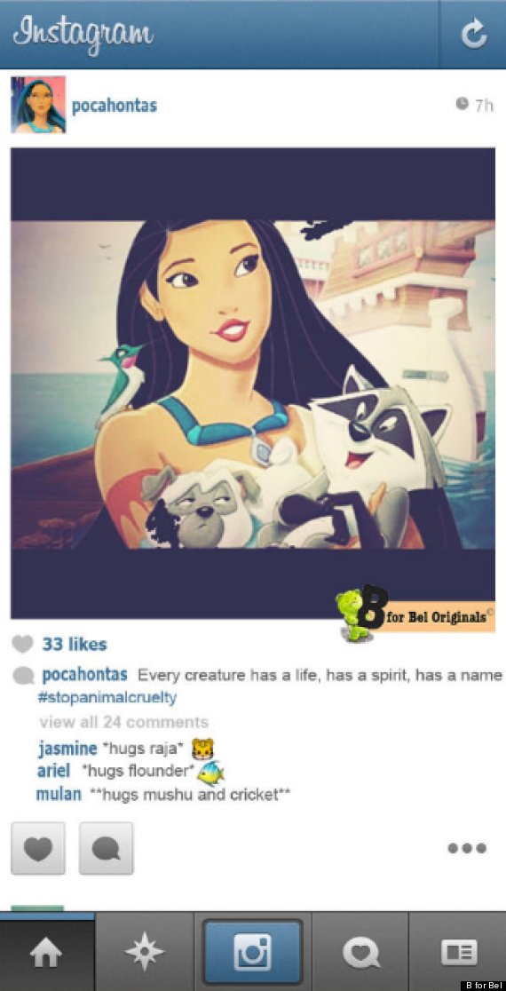 disney princess instagram