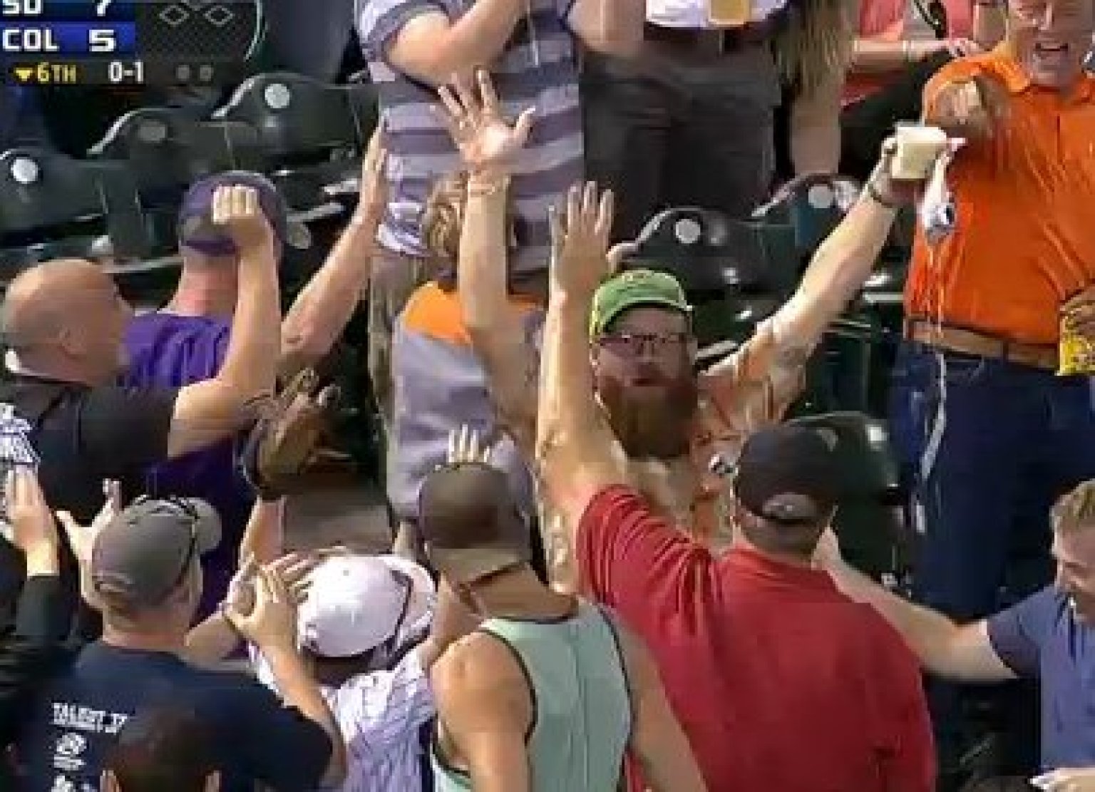 Fan Catches Foul Ball In Beer At Rockies-Padres Game (VIDEO) | HuffPost