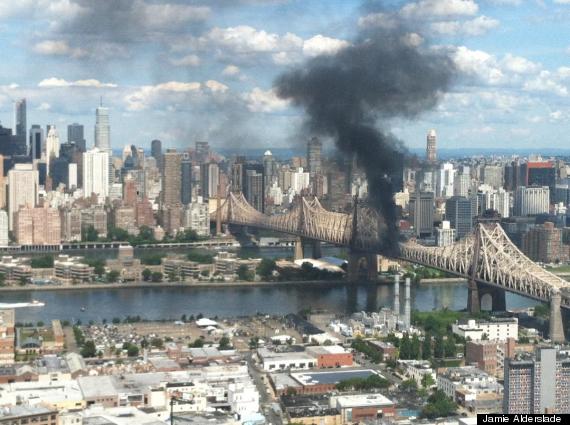 queensboro bridge fire