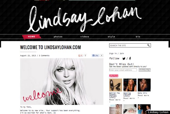 lindsay lohan website
