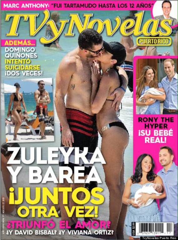 Zuleyka Rivera y José Juan Barea juntos: a los besos en la portada de  TvyNovelas Puerto Rico (FOTO) | HuffPost Voices