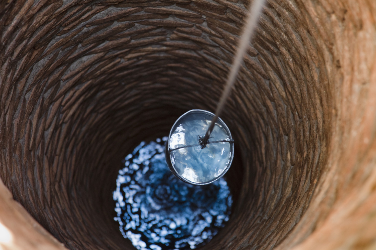 Image result for letting down a bucket to draw out water