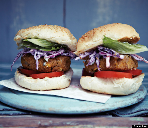 Vegetarian Recipes: Anjum Anand's Indian Potato Salad And Chickpea Burgers