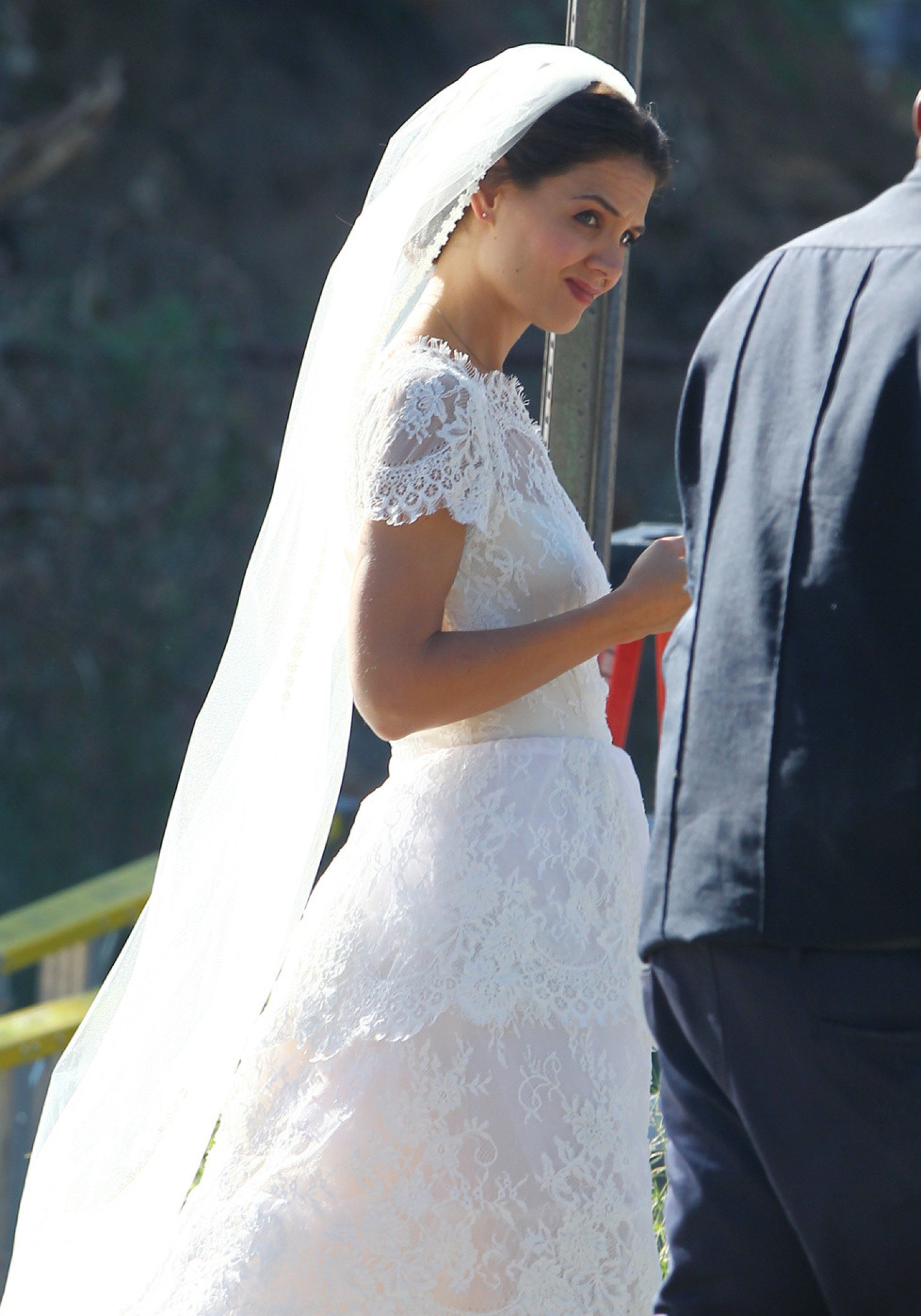 Katie Holmes Wears A Wedding Dress On Set Of Her New Movie