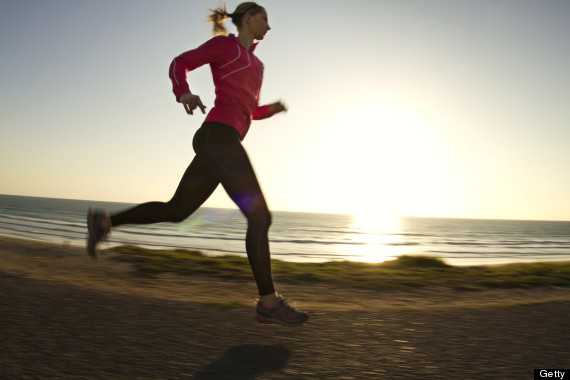 woman running