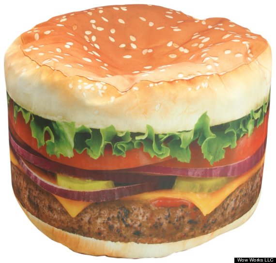 cheeseburger bean bag