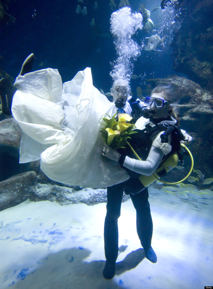 scuba wedding