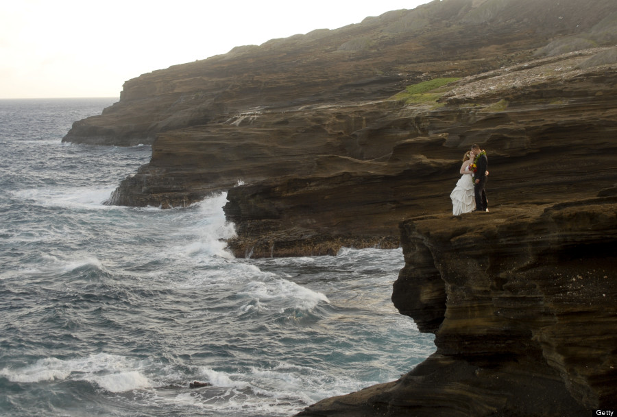 cliff wedding