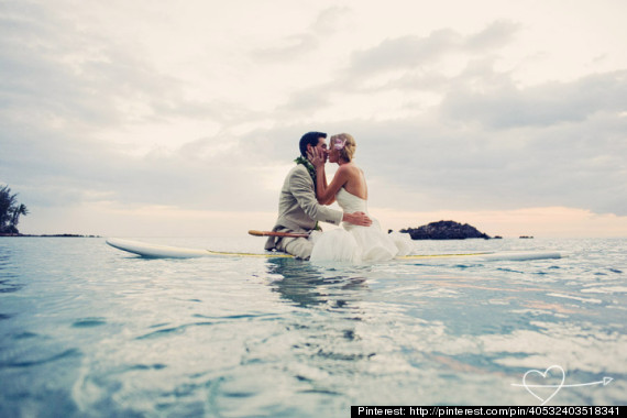 wedding surfing