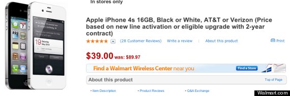 walmart iphone 4