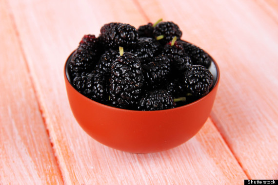 bowl of mulberries