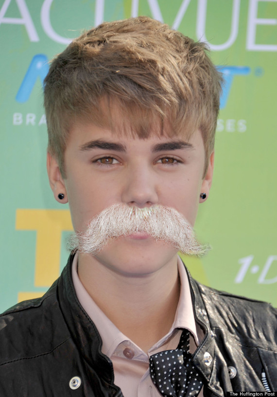 justin bieber mustaches