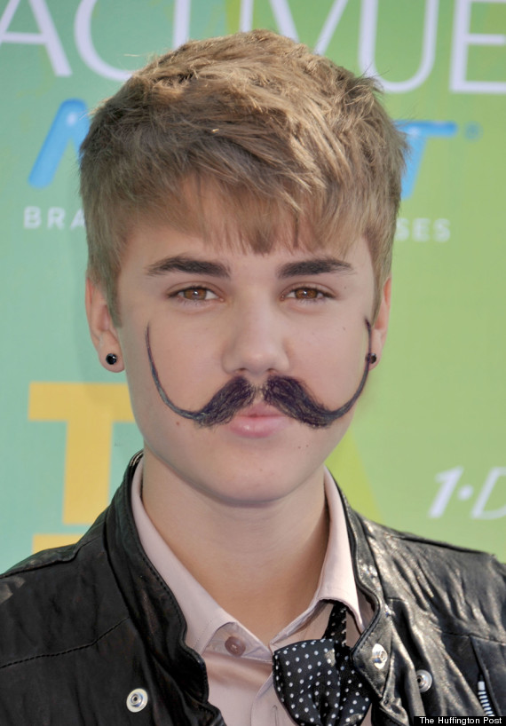 justin bieber mustaches