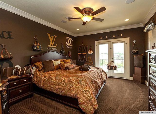 Louis Vuitton Bedroom In Texas Home For Sale Takes Fashion