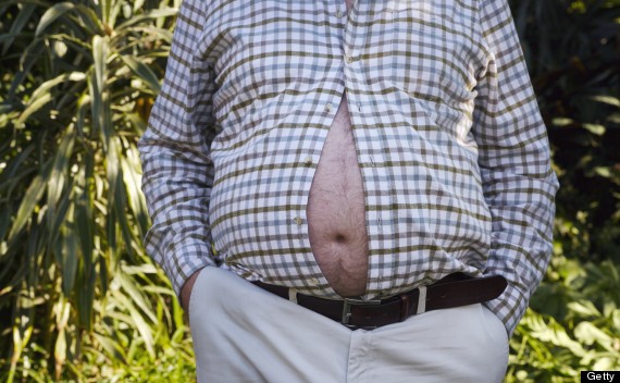 man hairy stomach