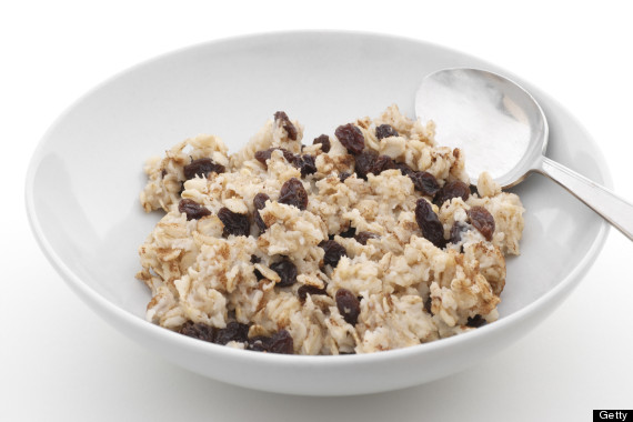 oatmeal raisins bowl