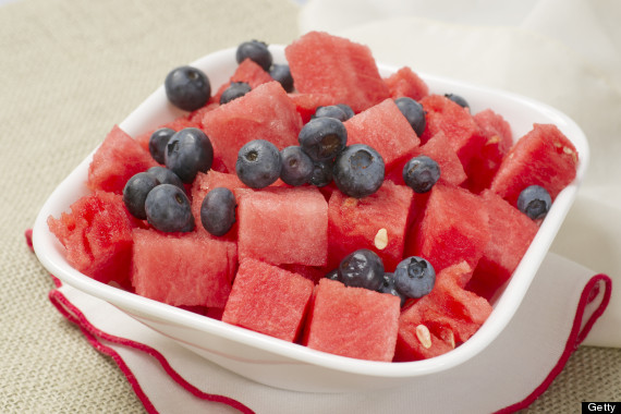 watermelon blueberries