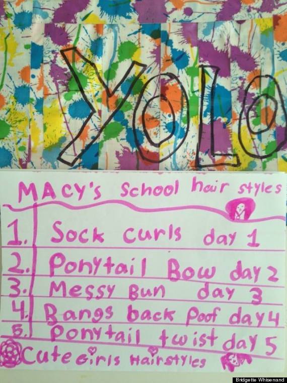 Cute Kid Note Of The Day Macy S School Hairstyles