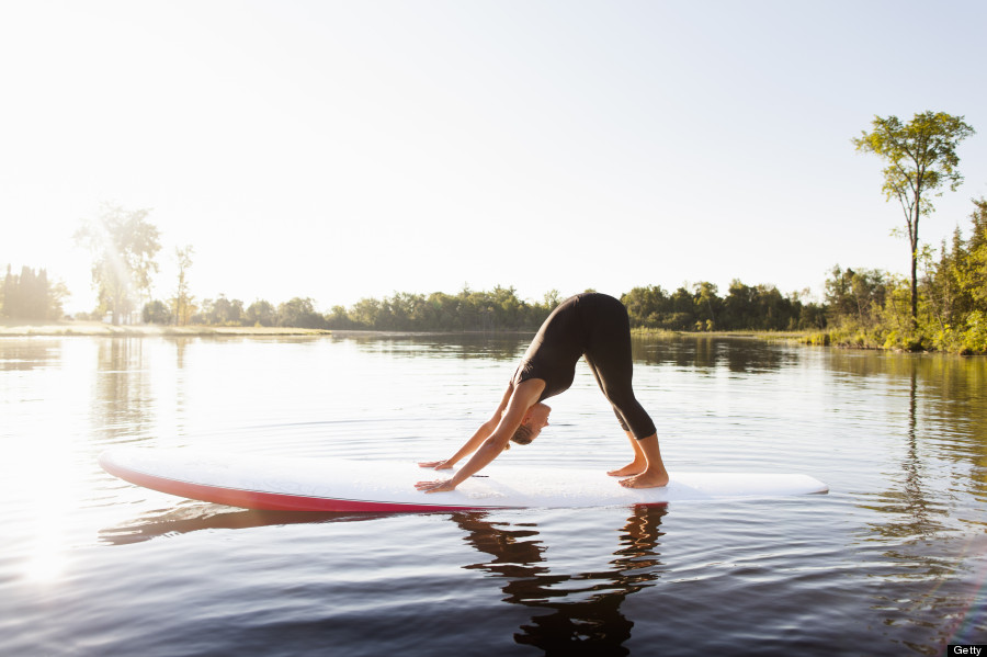 paddleboard yoga