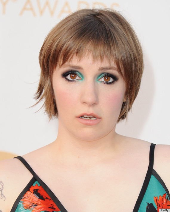 lena dunham emmy beauty 2013