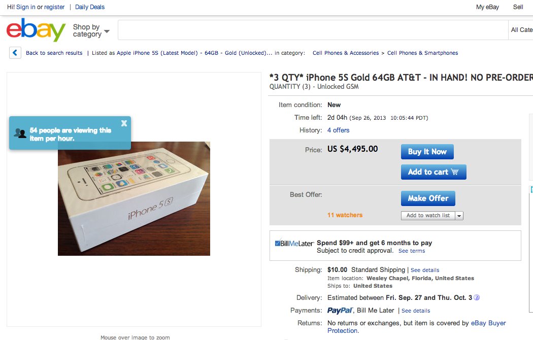 gold iphone