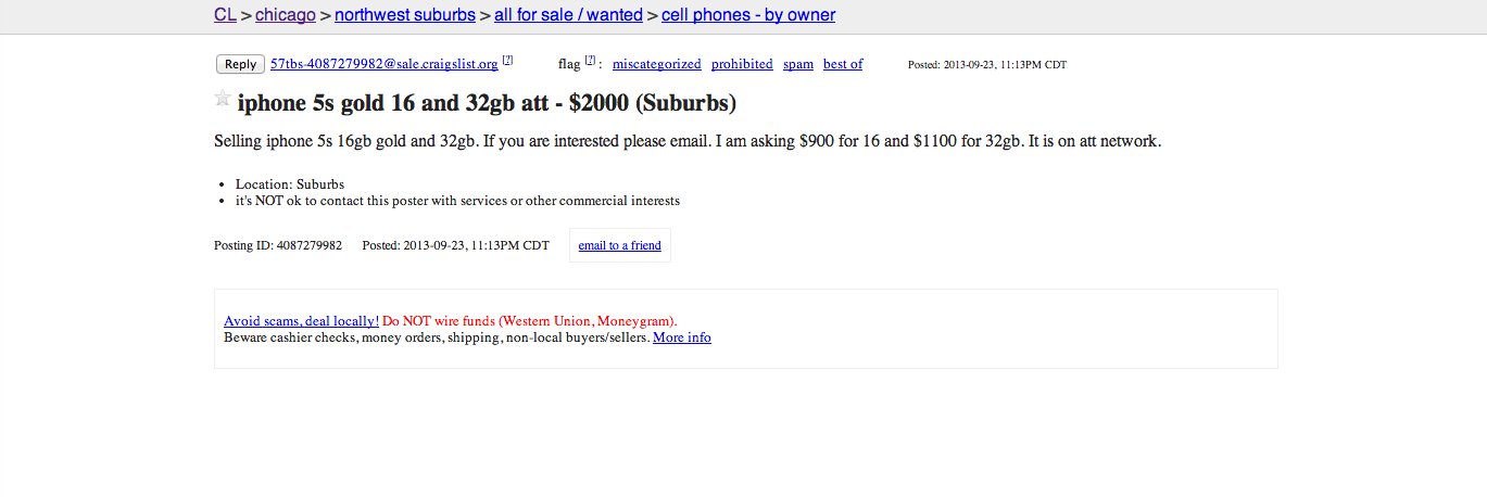 gold iphone craigslist