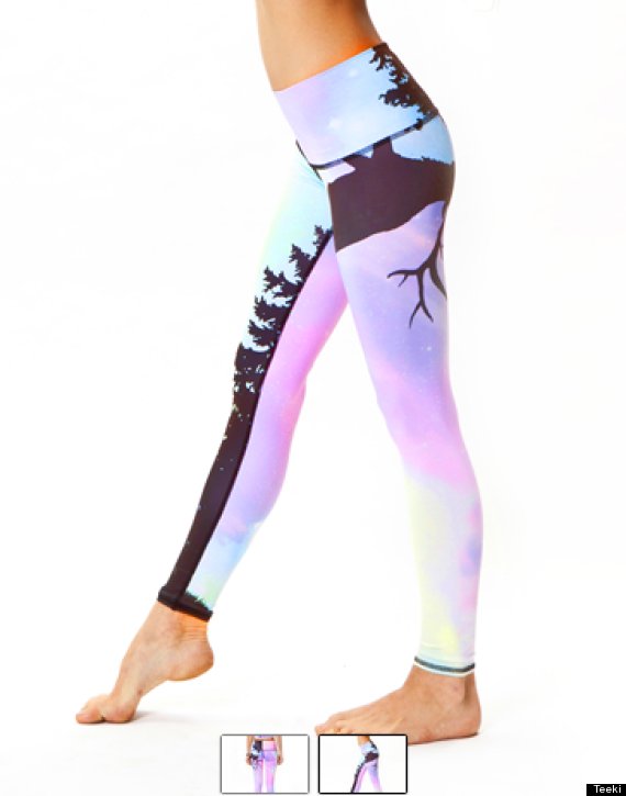 yoga pants made from recycled water bottles