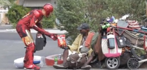 iron man homeless