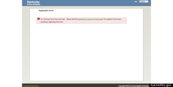 kentucky obamacare glitch
