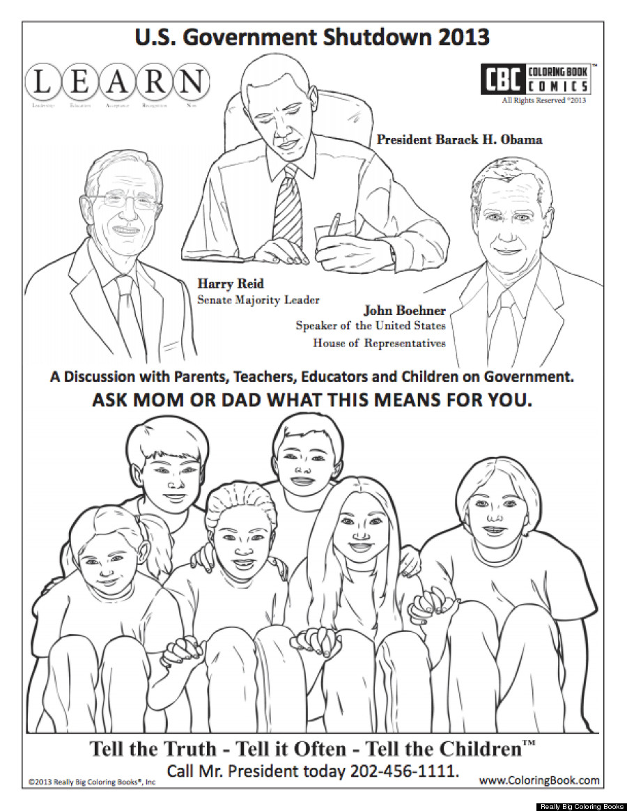 shutdown coloring book