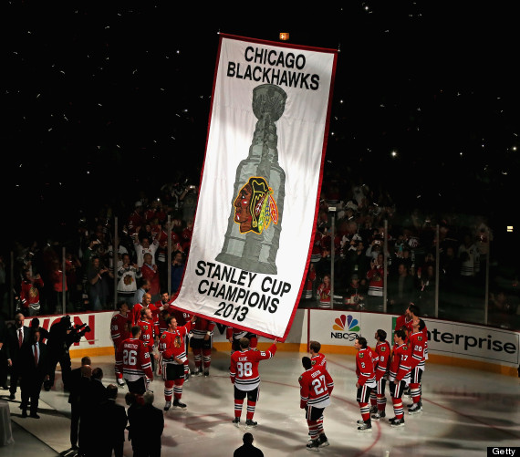 Blackhawks, Hawks, Banner, Stanley Cup, HD wallpaper