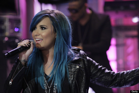 1. Demi Lovato's Bold Blue Hair Transformation - wide 3