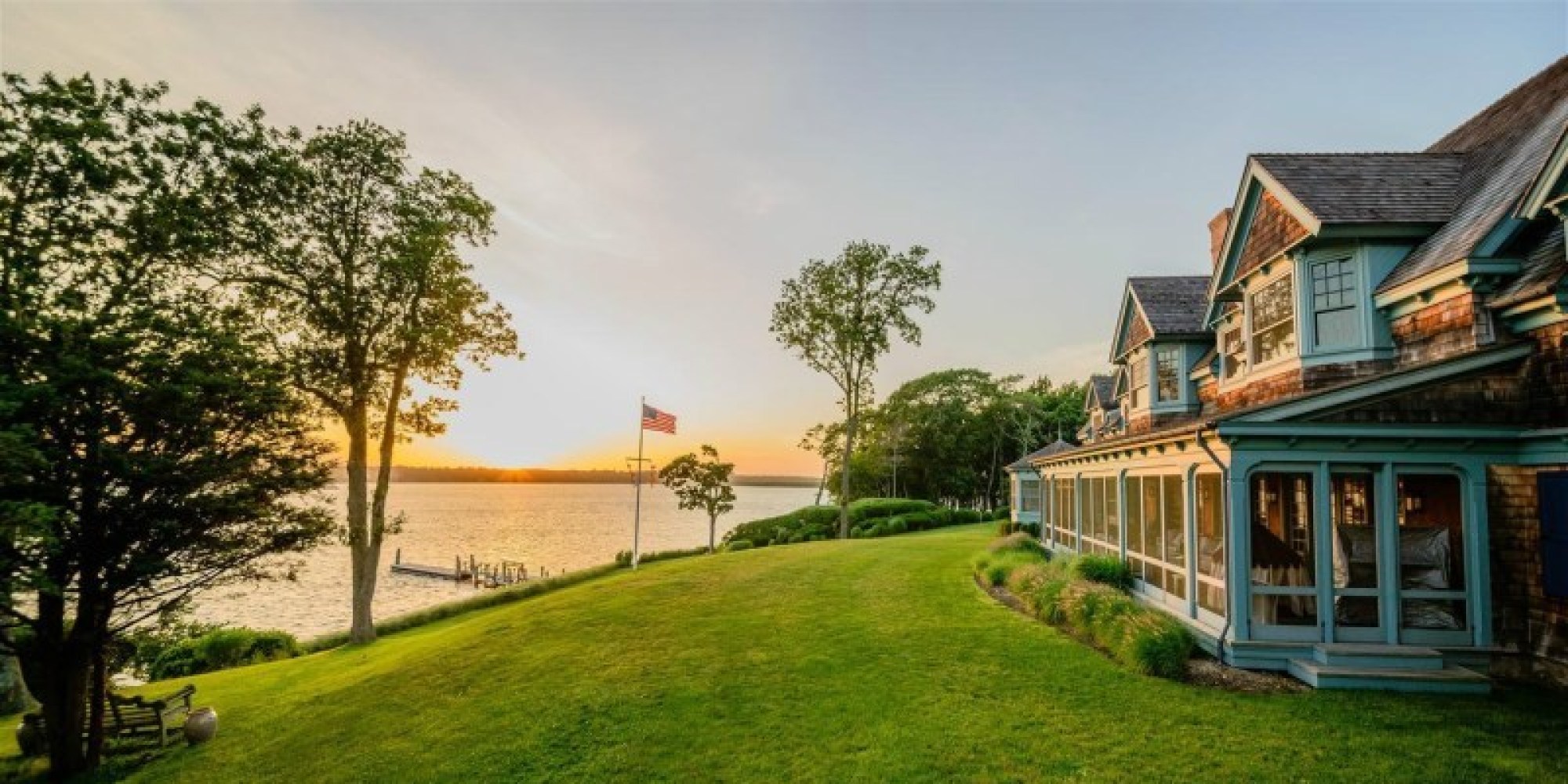 Shelter Island, New York Home Has Eat-In Wine Cellar, Home Theater And ...