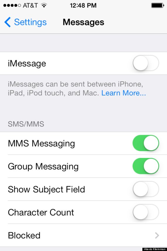 imessage ios 7