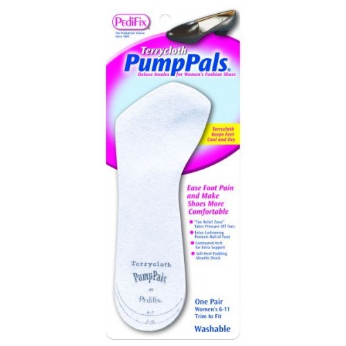 edifix pumppals terrycloth insoles