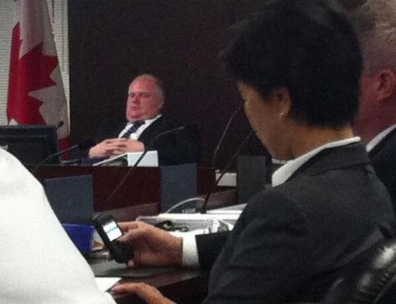 Rob ford sleeping worker #2