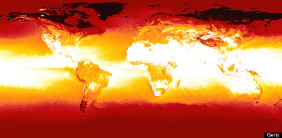 climate change map of world